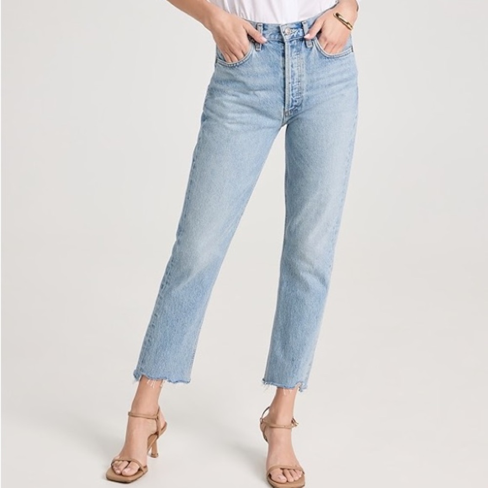 AGOLDE Riley High Rise Straight Denim - Picture 4 of 10